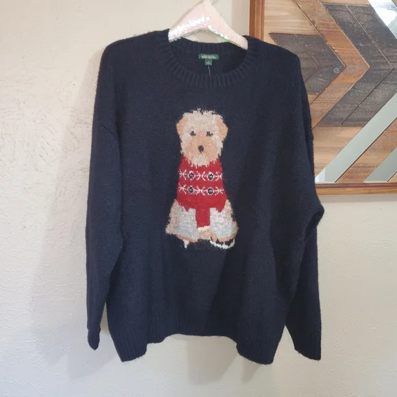 ●CHOOSE XS - XL● NWT Women's Wild Fable Crewneck Heritage Dog Novelty Sweater - Picture 12 of 14
